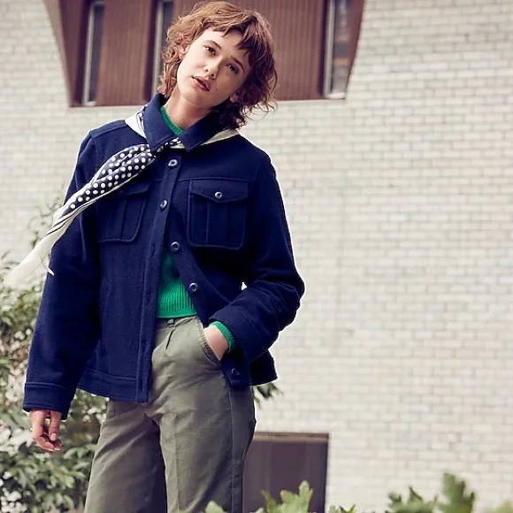 NWT J.Crew Shirt Jacket in Stretch Wool - Picture 5 of 5